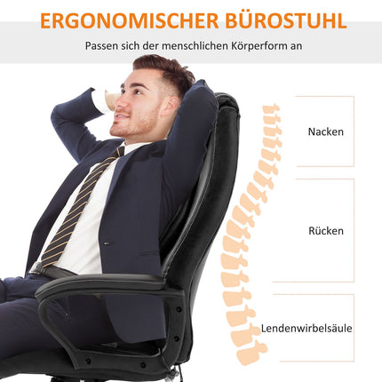 Ergonomická herní židle s nastavitelnou výškou a 6 vibračními body