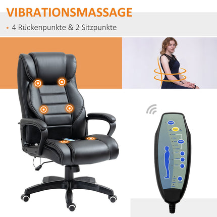 Ergonomická herní židle s nastavitelnou výškou a 6 vibračními body