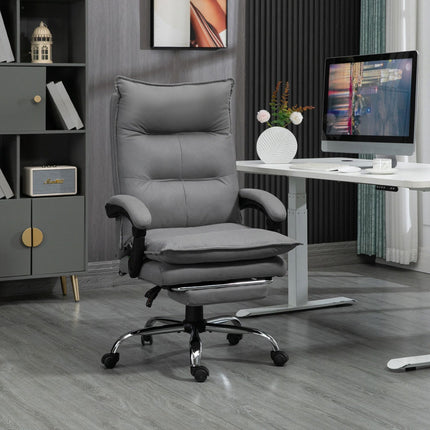 Ergonomická kancelářská židle s vyhříváním, naklápěním, podnožkou, nastavitelná výška
