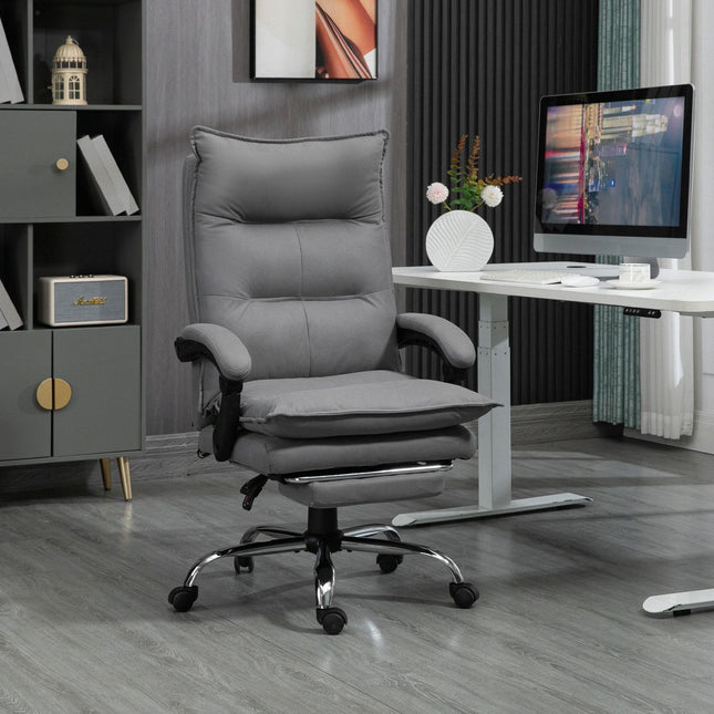 Ergonomická kancelářská židle s vyhříváním, naklápěním, podnožkou, nastavitelná výška