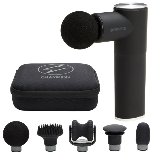 Masážní pistole Compact Power 3300RPM 1800mAh MG400 černá/stříbrná