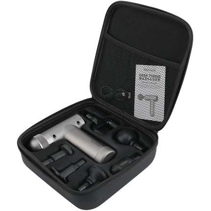 Masážní pistole Muscle Massager s vyhříváním, 5 nástavců