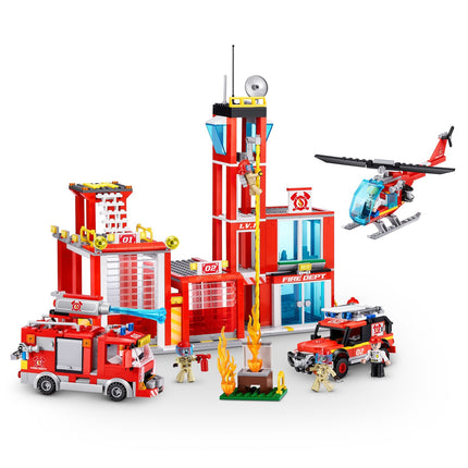 Max City Bricks Fire Station, 976Pcs