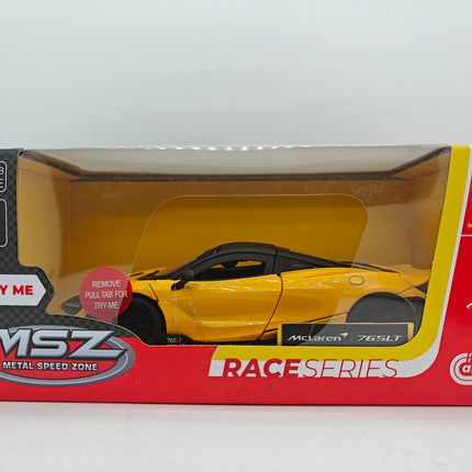 Kovový model McLaren 765 LT, měřítko 1:31 sběratelské auto