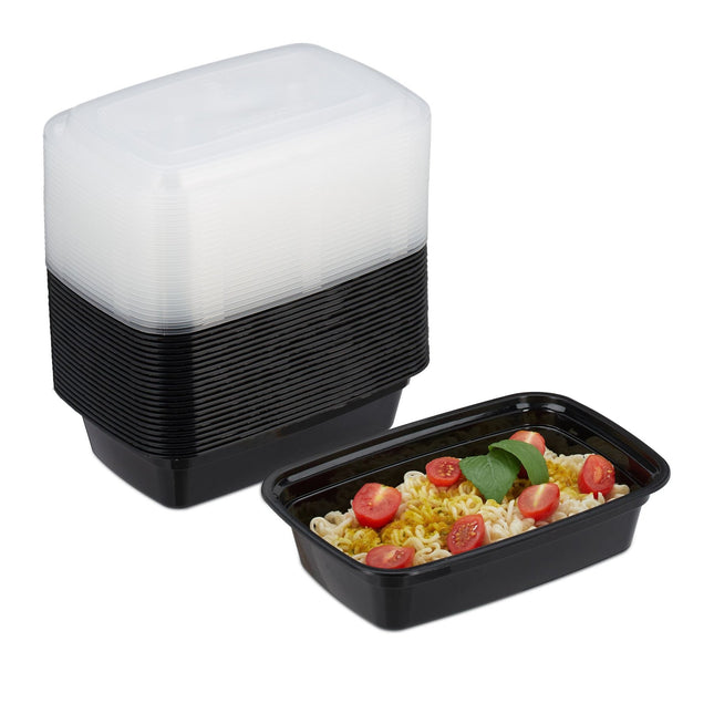 Meal preparation boxes with 1 compartment - 24 pcs