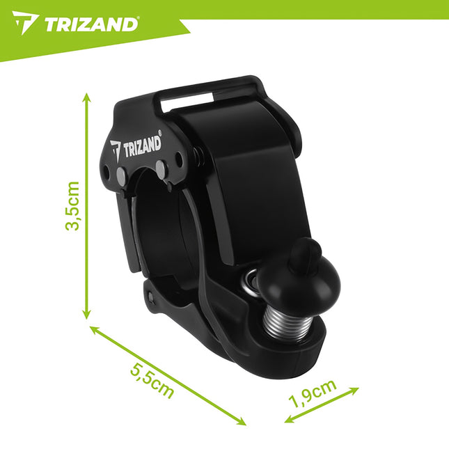 Mechanický zvonek na kolo, 90-100dB, univerzální, černá