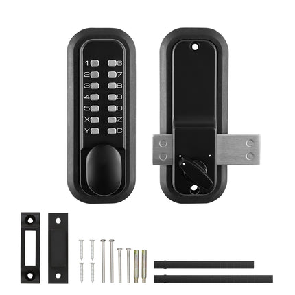 Mechanical Keyless Door Lock, 14-Digit Keypad, Waterproof