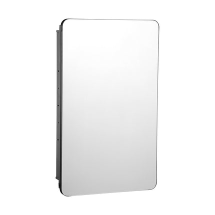 Medicine Cabinet with Mirror, 16.5 x 27.5, Wall Or Recessed
