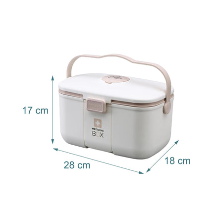 Box na léky – vyjímatelná 3dílná miska, víko na tablety