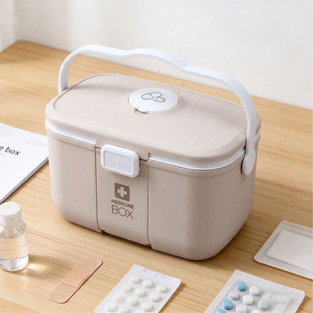 Box na léky – vyjímatelná vložka, víko na tablety