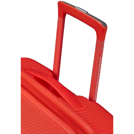 Neonově oranžový kufr střední, Soundbox 67 cm
