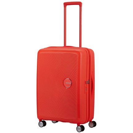 Neonově oranžový kufr střední, Soundbox 67 cm