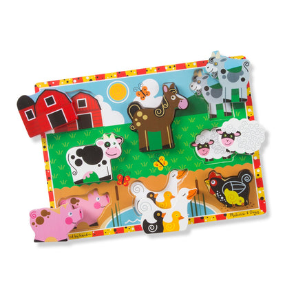Melissa & Doug puzzle s úchyty Farma
