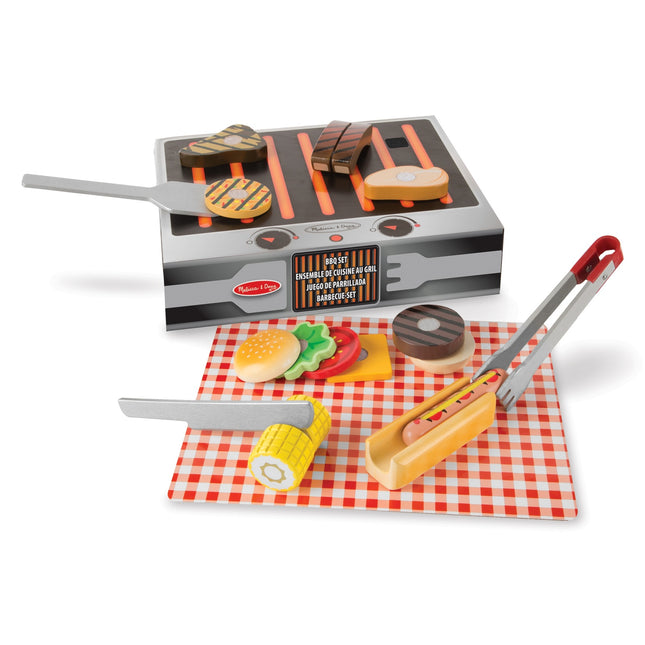 Melissa & Doug hrací set gril a servírování Bbq