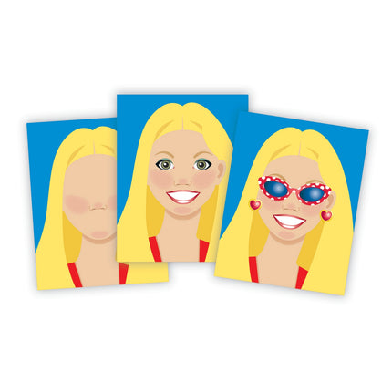Melissa & Doug Make-A-Face Fashion Faces Sticker Pad