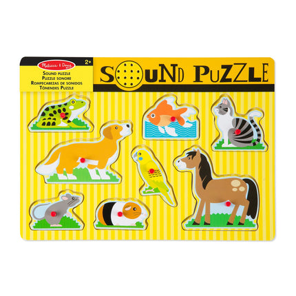 Melissa & Doug zvukové puzzle Domácí mazlíčci