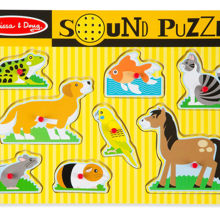 Melissa & Doug zvukové puzzle Domácí mazlíčci