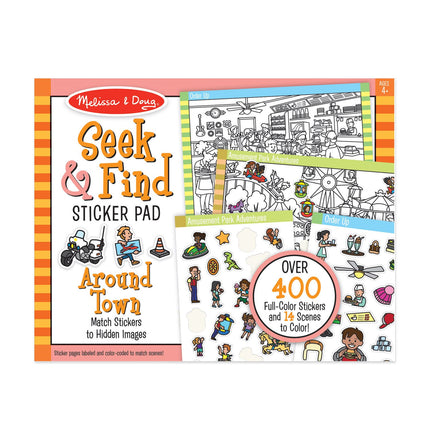 Melissa & Doug blok se samolepkami Hledej a najdi - Ve městě