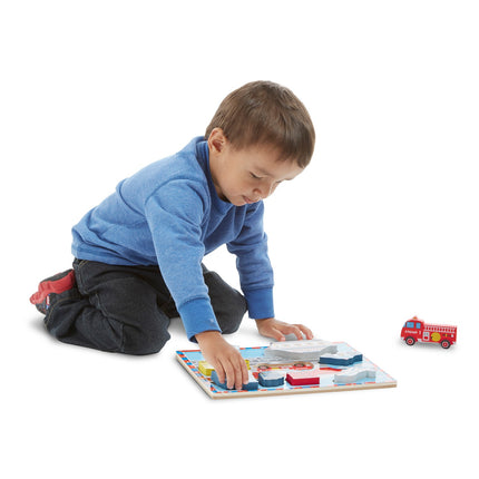 Melissa & Doug puzzle s úchyty Vozidla
