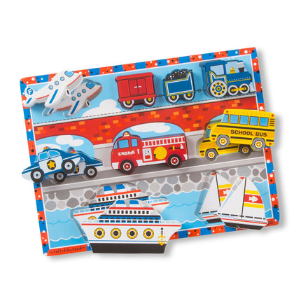 Melissa & Doug puzzle s úchyty Vozidla