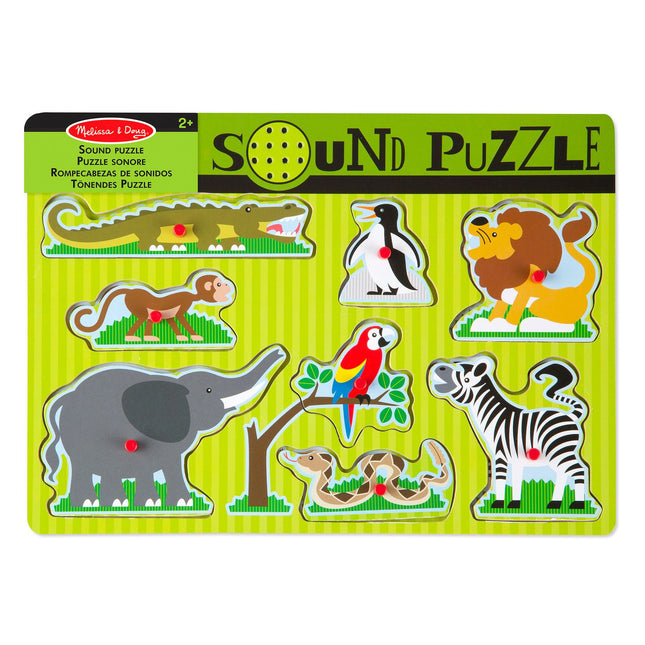 Melissa & Doug zvukové puzzle Zvířata ze zoo