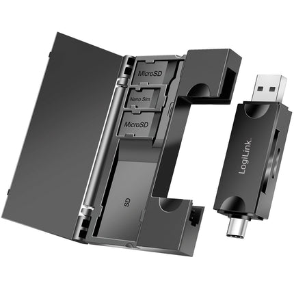 Čtečka paměťových karet USB-C + USB-A MicroSD - a SD karta vč. úložiště