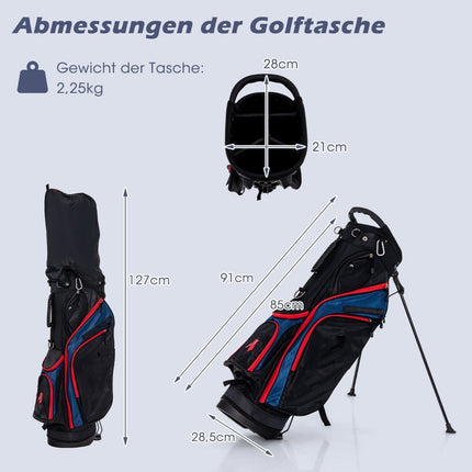 Pánská sada golfových holí 11dílná, pro praváky s krytem proti dešti