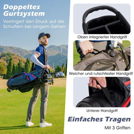 Pánská sada golfových holí 11dílná, pro praváky s krytem proti dešti