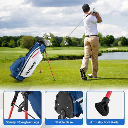 Pánská kompletní sada golfových holí 9dílná s bagem