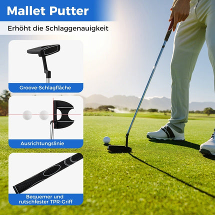 Pánská kompletní sada golfových holí 9dílná s bagem