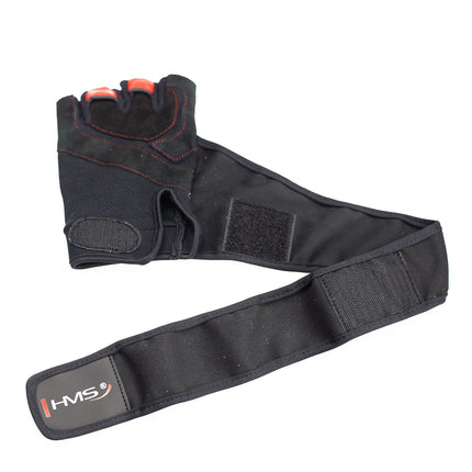 Men's Fitness Gloves, Size L, Black/Red