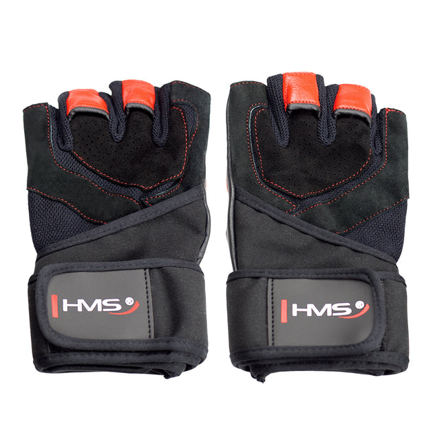 Men's Fitness Gloves, Size S, Black/Red