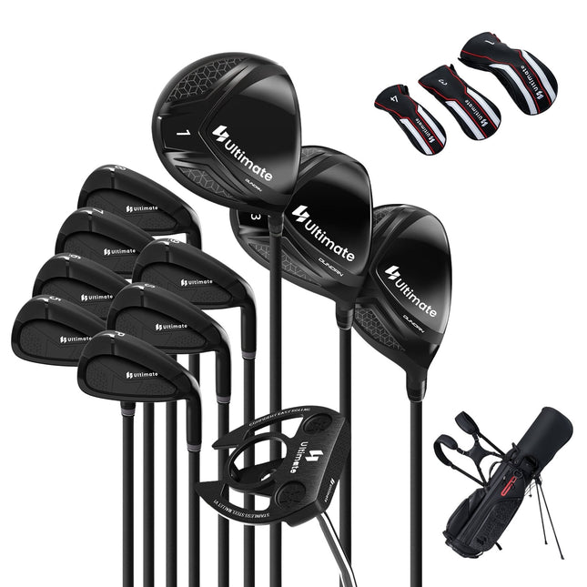 Pánská sada golfových holí pro praváky se stojanovým bagem