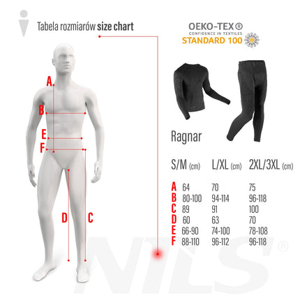 Men's Thermoactive Pants, Black, 2XL/3XL