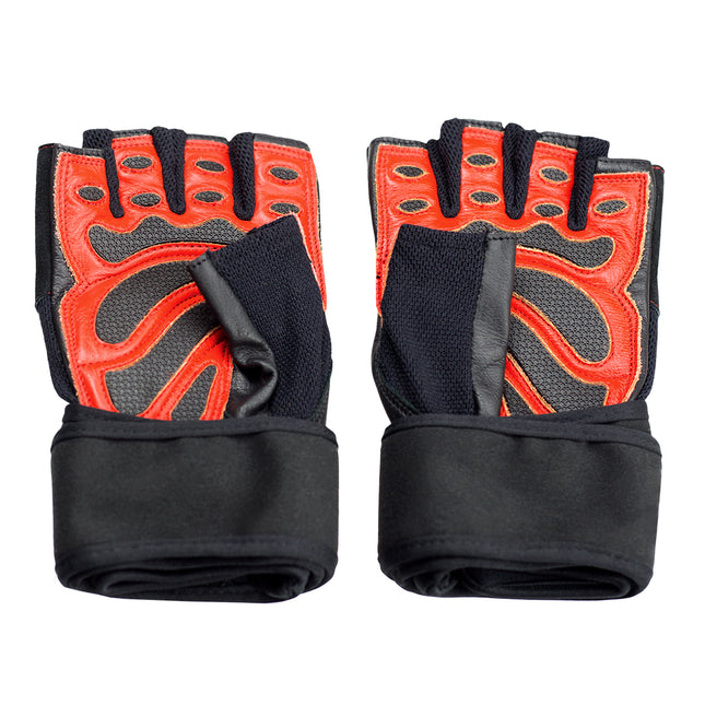 Men's XL Fitness Gloves, Black-Red