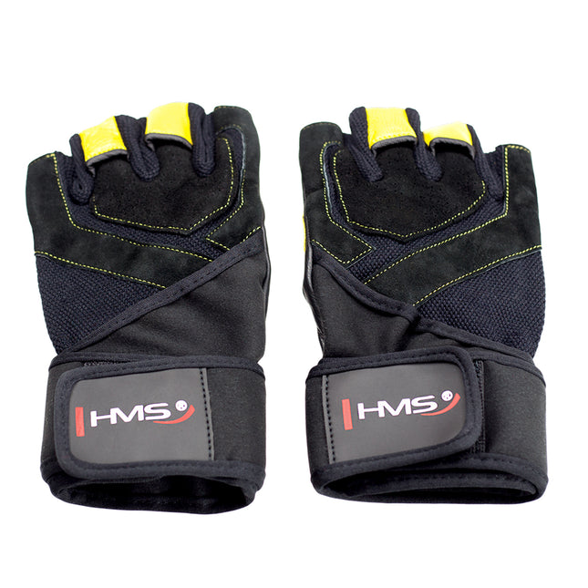 Men's XL Fitness Gloves, Black/Yellow