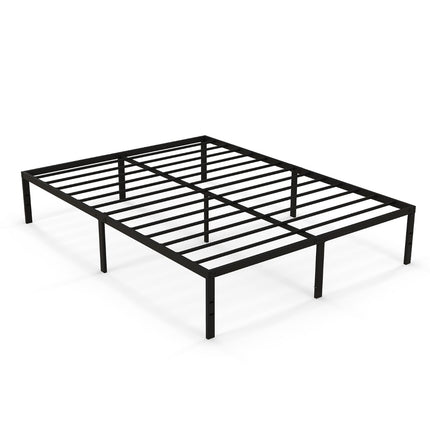 Metallbettgestell, 160x200 cm, Schwarz, kein Boxspringbett erforderlich