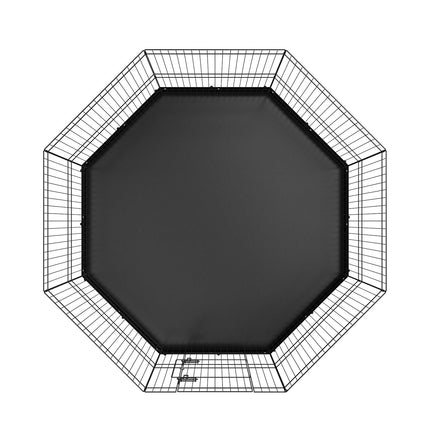 Metal Dog Playpen, 8-Panel Foldable, 24 in With Mat