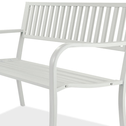Metal Garden Bench – Decorative Outdoor Seat