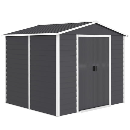 Metal Garden Shed, Weatherproof & Lockable, 240x206x198 cm