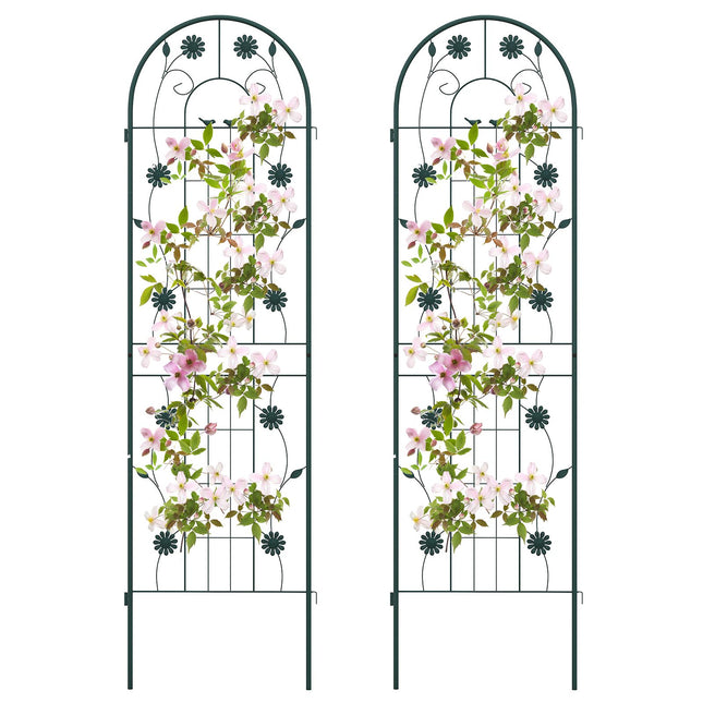 Metal Garden Trellis 2-Pack, 71 x 20 in, Rustproof