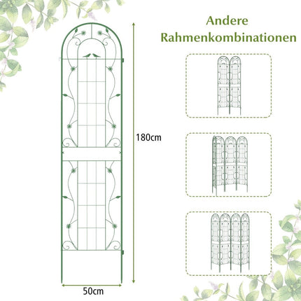 Kovová zahradní treláž, sada 2 ks – 220cm, odolná proti rzi