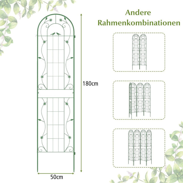 Kovová zahradní treláž, sada 2 ks – 220cm, odolná proti rzi