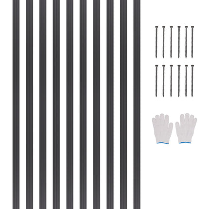 Metal Landscape Edging, 10 Pack 60 In Aluminum, Bendable