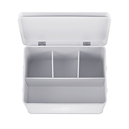 Kovový box na léky se 4 přihrádkami