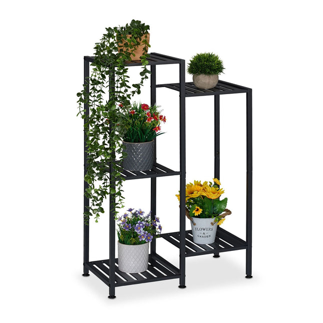 Metal Plant Stand, Multi-Tier, Powder-Coated Steel