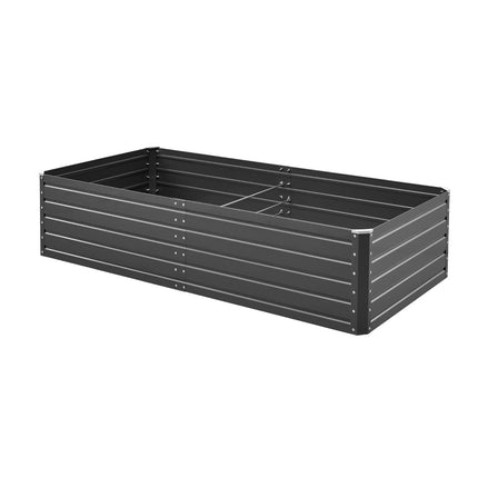 Metal Raised Garden Bed 2 x 1 x 0.5 m, Galvalume