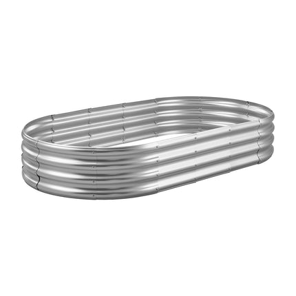 Metal Raised Garden Bed, 6x3x1 ft, Galvanized Open-Bottom