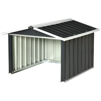Metal Shed for Lawn Mower Robot, Rustproof, 86x100x63cm