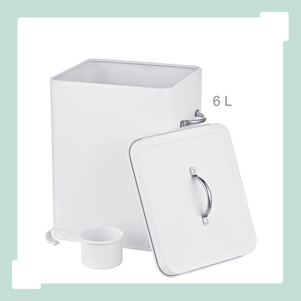Kovový úložný box s víkem, objem 6L